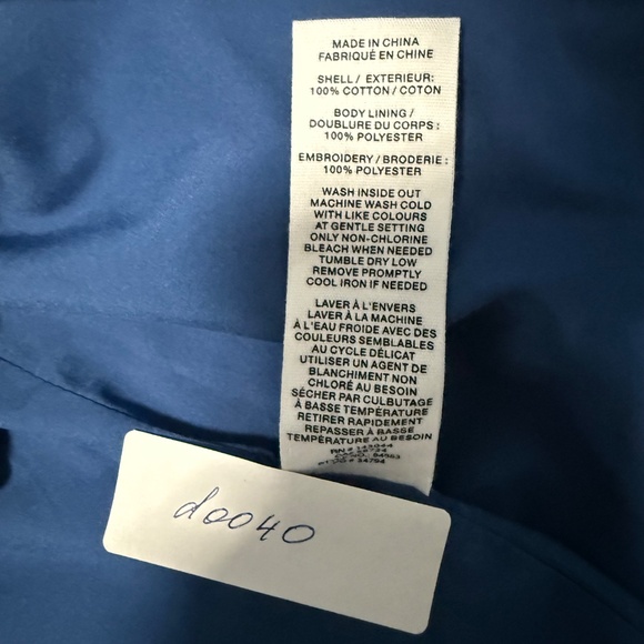 AVEC LES FILLES Western Embroidered Long Sleeve Denim Minidress Size 2 - Picture 13 of 13